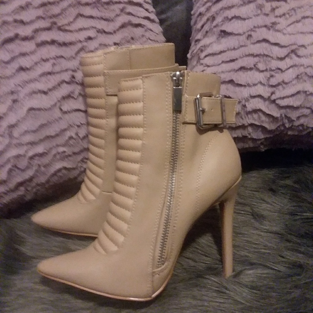 Tan ankle boots